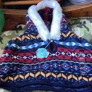 Colorful Knit Hooded Sweater